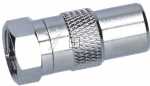 Axing Coax Plug/f-plug - Cfa 10-00 Adapter Iec-stecker (din 45325) Auf F-stecker