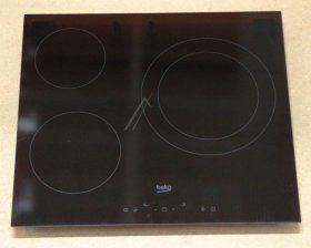 Ceramic Surface - 4410300392 C00864636 VitrocÉramique Frame Burner Plate Group Black [Arcelik]
