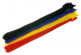 Delock Cable Ties - Hook-and-loop Fasteners Coloured L 200 X W 12 Mm 10 Pieces
