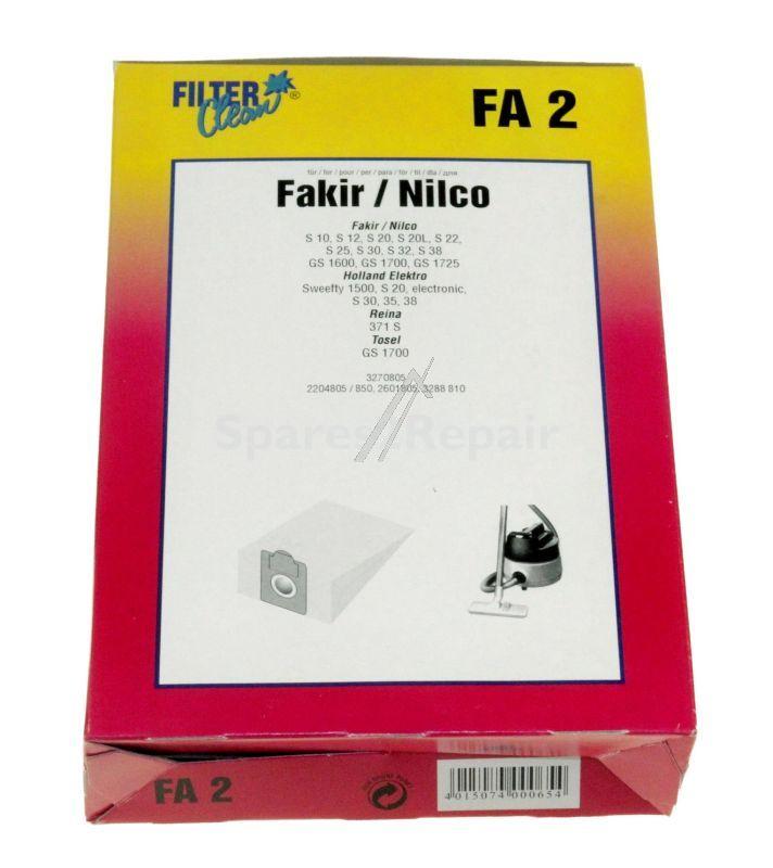 Filterclean Vacuum Cleaner Bags - Fa2 000102-k Dust Bags X 4