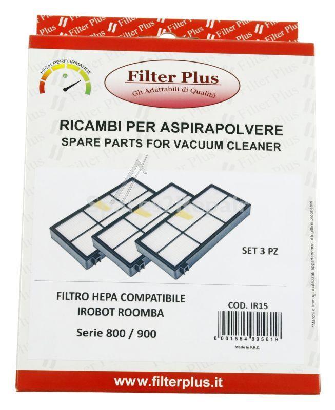 Filter Plus Vacuum Cleaner Filter - Hepa Filter 3 Pcs Alt For Roomba 800 - 900