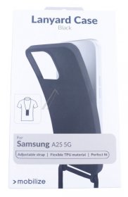 Mobilize Leather Bag Gsm - 29317 Mobilize Lanyard Gelly Case For Samsung Galaxy A25 5g Black