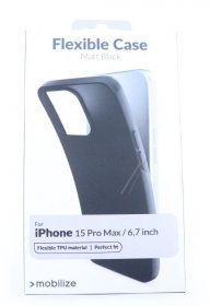 Mobilize Leather Bag Gsm - 28906 Mobilize Rubber Gelly Case Apple Iphone 15 Pro Max Matte Black