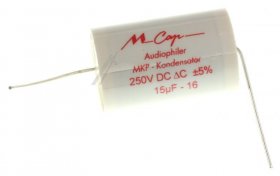 Mundorf Foil Capacitor - 15uf-250v Audio Filmcap. Axial 85° 26x39mm
