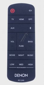 Sound United Ir remote Control - Rc-1245 919307102600s Remote Control
