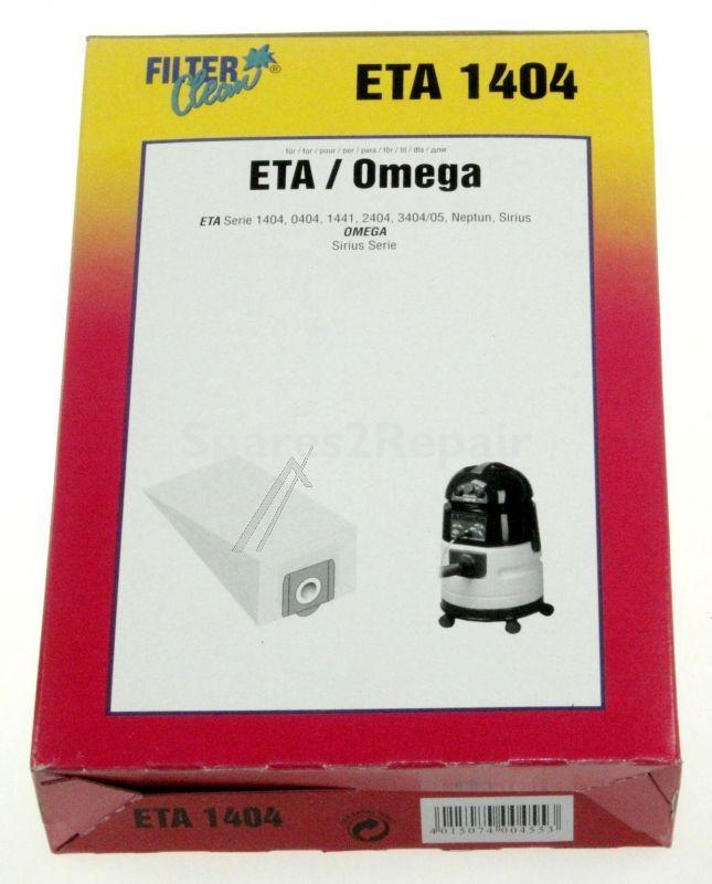 Filterclean Vacuum Cleaner Bags - Eta144 000260-k Dust Bags X3