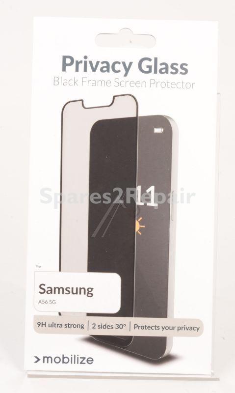 Mobilize Display Protective Film - 58165 Mobilize Privacy Glass Display Protection Glass Black Frame For Samsung Galaxy A56 5g
