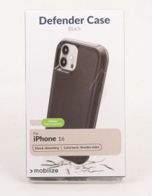 Mobilize Leather Bag Gsm - 29704 Mobilize Defender Case Apple Iphone 16 Black