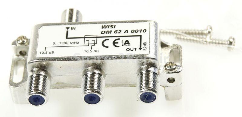 Wisi Aerial Distributor - Dm 52 2010 Abzweiger 2-fach 11db 1 StÜck 5 2400mhz - 16600