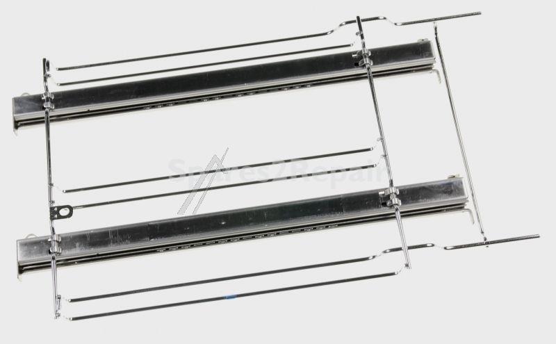 Hisense Gorenje Telescopic Slideout Oven Grills - 504356 Guide 60 Full Exten 2-4 Endstop L Assembly