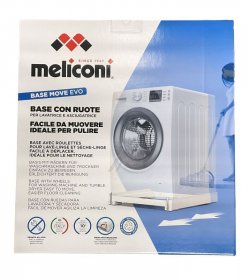 Meliconi Trolley Trakuli - Base Wash Evo Vibration-damping Base Frame With Rolling Function For Washing Machines And Other Large Appliances Up To 250kg