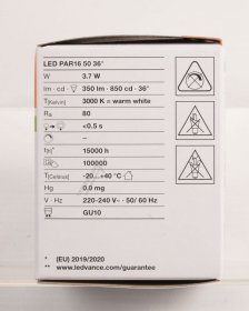 Osram Gu10 Led-emitter - Led Par165036 3 7w Led Par165036 3 7w 830 Gu10 P Ledv