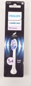 Philips Tooth Brush - 881605487010 Hx6054-87 Sonicare S2 Sensitive Brush Head White 4 Pieces