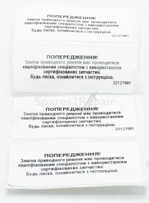 Drive Belts - 22127681 Belt Label-bldc [Vestel]