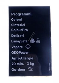 Switch Screen - 140087307090 Programme Plate Knob Adhesive [Electrolux Aeg]