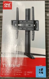 One For All Universal Stand - Wm 4471 Tv Table Mount Vesa 400 Height Adjustable Swiveling