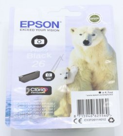 Epson Cartridge - 26 C13t26114012 Cartridge Black 4 7ml-200 Pages