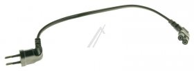 Compatible Euro Power Supply Cable - Euro Power Supply Cable Angled Black 0 3m