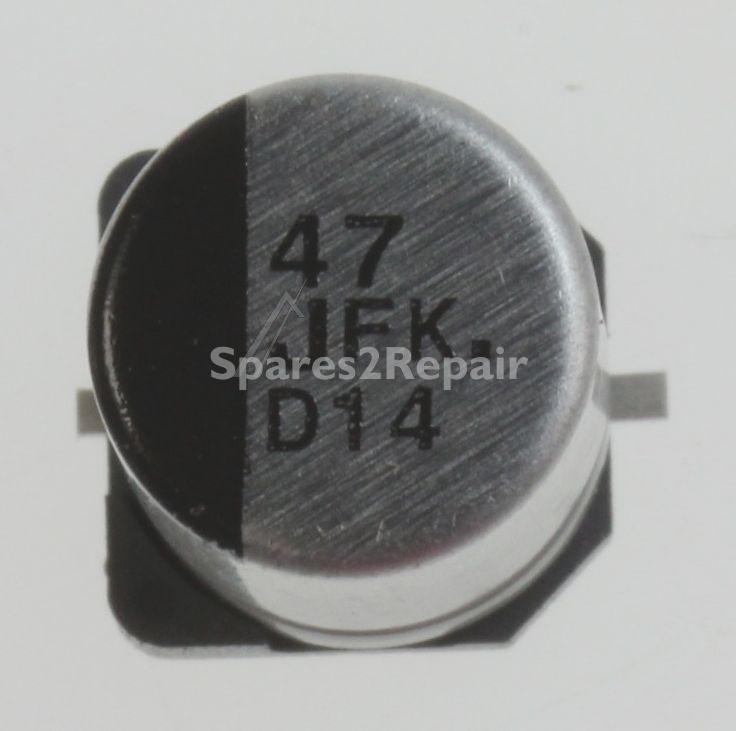 Panasonic 6,3v Smd-electrolytic 105 Degr - 47uf-63v Smd-elco Pan 105° 8x10,2mm