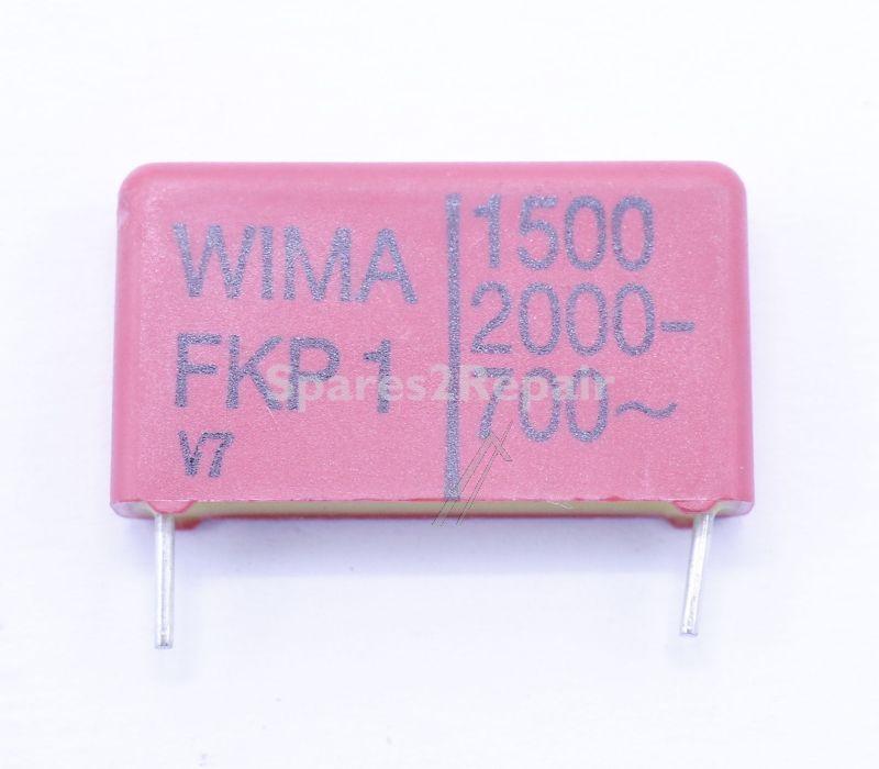 Wima Fkp1 Pulse Capacitor - 1500pf-2000v Fkp1u011505b00jssd Fkp1 Pulse Capacitor Rm=22 5mm