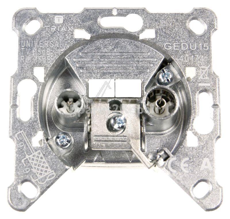 Triax Aerial Outlet Sockets - Gedu 15 Antennadose Gedu 15 For Sat-bk