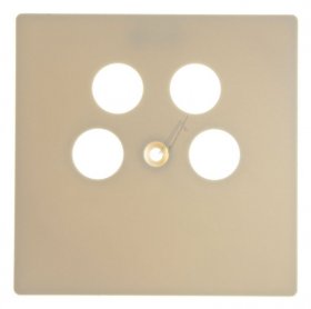 Wisi Blanking Plate Aerial Socket - Dw 45 T Abdeckplatte FÜr Dd-dosen, 4-loch, 1 StÜck, 75 X 75 Mm