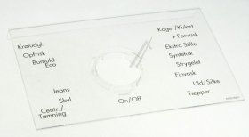 Operating Unit Screen - 1328455116 Programme Plate da [Electrolux Aeg]