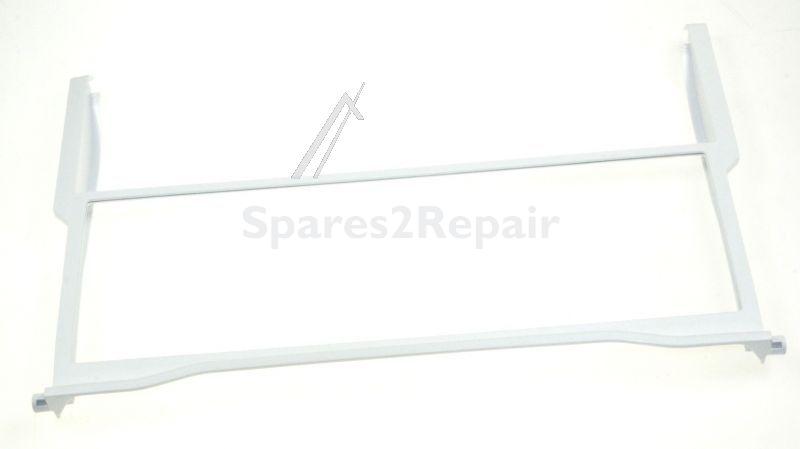 Glass Panel - C00315026 480131100669 Glass Shelf White Frame [Whirlpool Indesit]