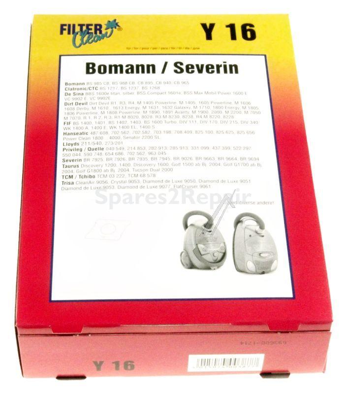 Filterclean Vacuum Cleaner Bags - Y16 000177-k Dust Bags 5pcs