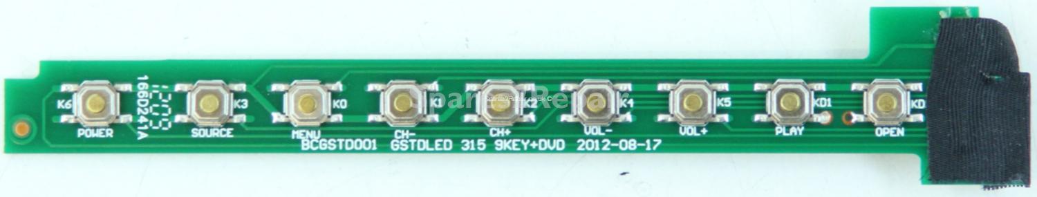 Akura AMELKKDVD2YR315VH - Buttons - BCGSTD001 - GSTDLED 315 9KEY+DVD