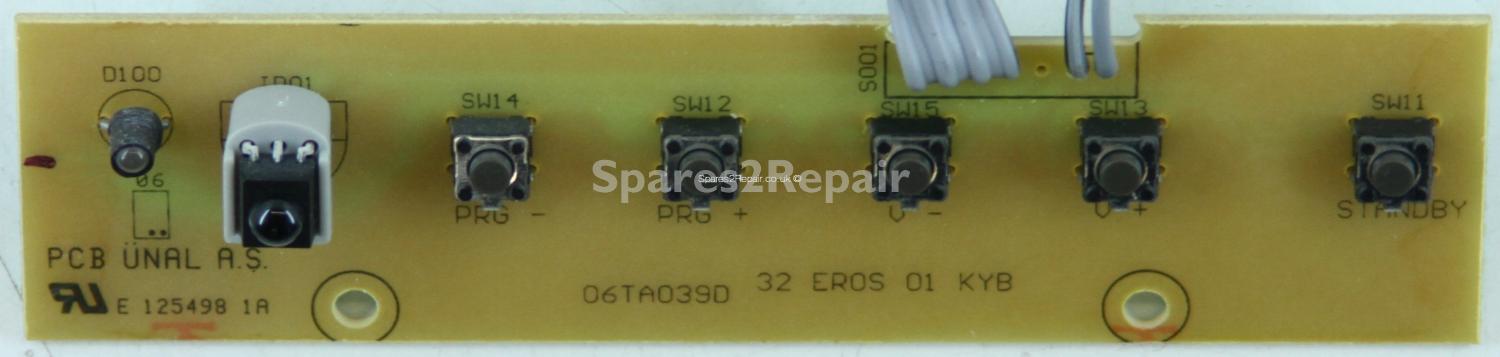 Technosonic LCD3251 - Buttons - PCB UNAL A.S. - 06TA039D - 32 ER